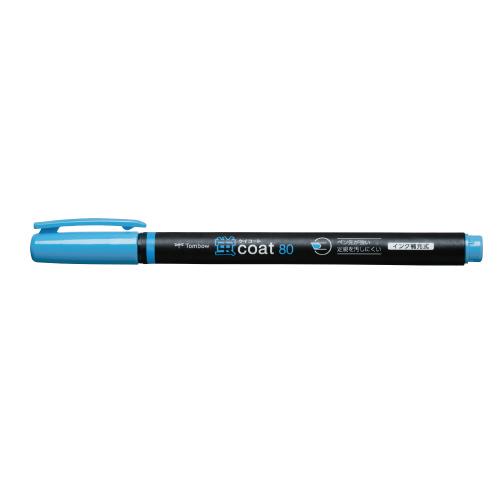 蛍光ペン トンボ鉛筆 蛍光マーカー　蛍コート８０　シングル　空色　太字角芯 WA-SC96