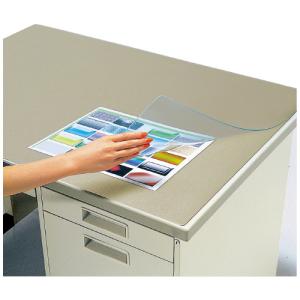 コクヨ デスクマット軟質Ｗ再生オレフィン・透明　下敷き付き　１０７デスク用