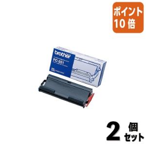 ■２点セット☆ポイント10倍■ブラザー カセット付きリボン　Ａ４　１２８枚相当　４２ｍ　 PC-551｜papyruscompany