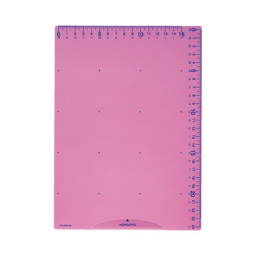 コクヨ 下敷き　２５０×１８０ｍｍ　ピンク GY-GCG100P