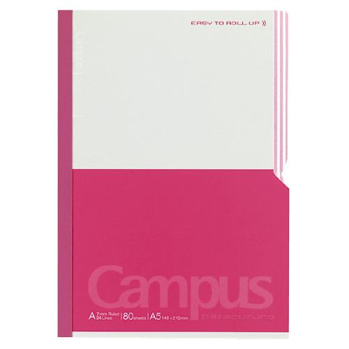 キャンパスノート コクヨ キャンパスノート　ｐａｒａｃｕｒｕｎｏ　Ａ５　罫幅７ｍｍ　８０枚　ピンク ...