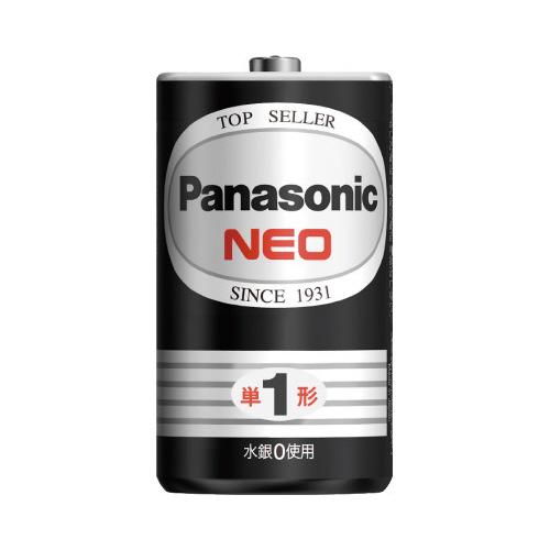 Ｐａｎａｓｏｎｉｃ マンガン乾電池　ネオ黒　単１形　２本 R20PNB/2VSE