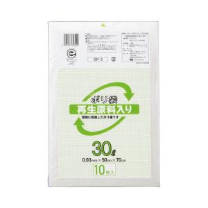 【期間限定価格】ケミカルジャパン 再生原料入りポリ袋　３０Ｌ　１０枚入り SP-3｜papyruscompany