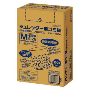 コクヨ シュレッダー用ゴミ袋Ｍ　静電気抑制・エア抜き加工　１００枚入り