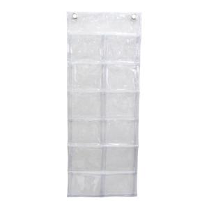 サキ ウォールポケット　１２ポケット　壁掛け用　マチ付クリア