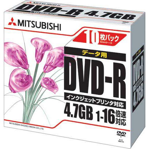 三菱ケミカルメディア Ｖｅｒｂａｔｉｍ　ＤＶＤ−Ｒ　１０枚 DHR47JPP10