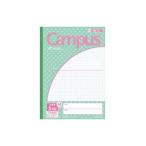 キャンパスノート コクヨ キャンパス用途別　５ｍｍ方眼　１０ｍｍ実線　Ａ４　パステルみずたま柄 ノ-...