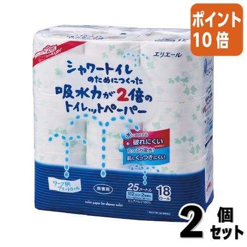 ■２点セット☆ポイント10倍■大王製紙 シャワートイレのための吸水力が２倍　トイレットペーパーダブル...
