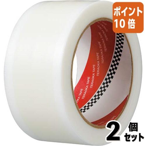 ■２点セット☆ポイント10倍■カウネット ラクにはがせる仮止めテープ　クリア　５０ｍｍ　１巻 424...