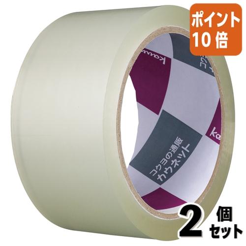 ■２点セット☆ポイント10倍■カウネット ＰＰテープ　中梱包用　透明　４８ｍｍ×５０ｍ　５巻 501...