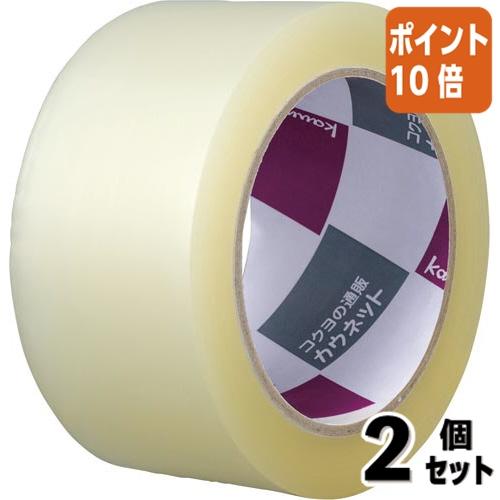 ■２点セット☆ポイント10倍■カウネット ＰＰテープ　重梱包用　透明　５０ｍｍ×５０ｍ　５巻 411...