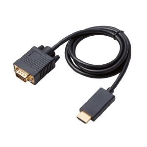 エレコム ＨＤＭＩ用ＶＧＡ変換ケーブル　ＨＤＭＩ　ｔｏ　ＶＧＡ　１ｍ CAC-HDMIVGA10BK