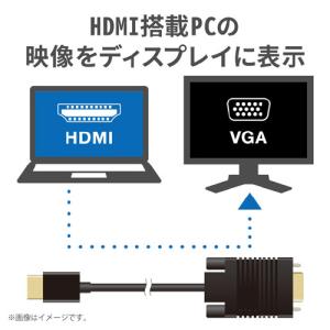 エレコム HDMI用VGA変換ケーブル HDM...の詳細画像2