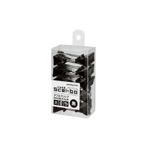 コクヨ ダブルクリップ Ｓｃｅｌ−ｂｏ  大 　黒　１０個入 パック 　口幅３２ｍｍ クリ-J33ND｜文具屋さん