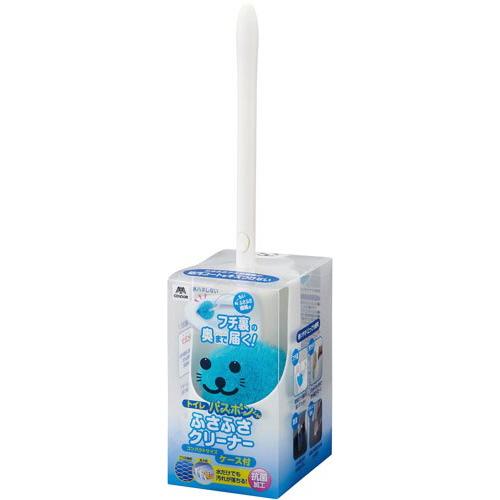 山崎産業 トイレバスボン　ふさふさクリーナー　トイレブラシ　ケース付き 156894
