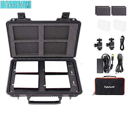 Aputure AL-MC 4-Light Travel Kit 撮影照明ライト RGBWW CRI...