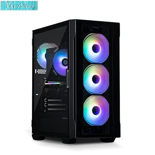 ZALMAN i3 NEO TG Black ミドルタワー型PCケース フロント強化ガラスパネル C...