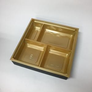 高級弁当箱 使い捨て ワン折重 70D黒焼杉/金...の商品画像