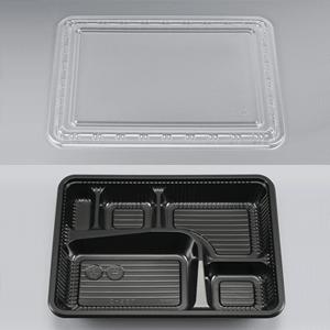 WCRN♡断捨離中商品☘️ あす着く]シーピー化成 使い捨て 弁当容器 業務用 Z-257 BS 黒 セット