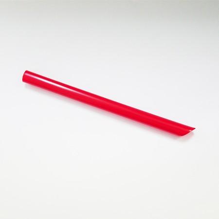 【タピオカ蓋突刺用】12mm×18cm　片先斜めストレートタピオカストロー　赤　No.645 （包装...