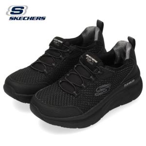 スケッチャーズ レディース スニーカー Skechers DLux Walker-Running Vision 149004/BBK 黒 ブラック 厚底 ゴムひも スリッポン 通気性 セール