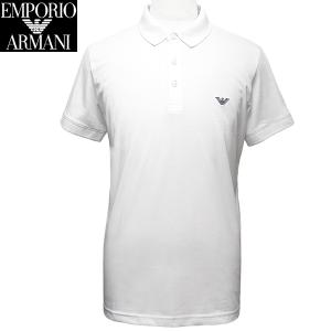 エンポリオ アルマーニ ポロシャツ メンズ 半袖 ホワイト サイズL EMPORIO ARMANI BEACHWEAR 211804 4R482 00010 新品