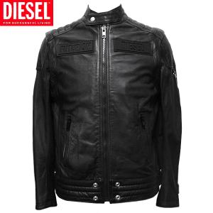 DIESEL レザージャケット　ライダースジャケット DIESEL（ディーゼル） レザー ブルゾン メンズ 革ジャン ライダース