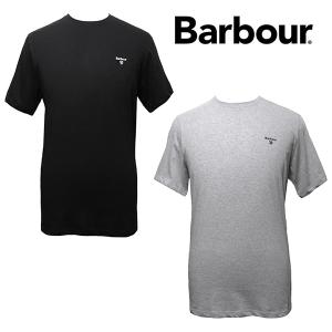 バブアー Barbour Tシャツ メンズ 半袖 カットソー ティーシャツ 2枚セット ブラック/グレー MNW0052MI33｜paradis