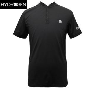 ハイドロゲン ゴルフ Tシャツ メンズ 半袖 カットソー ヘンリーネック HYDROGEN GC0002 007｜paradis