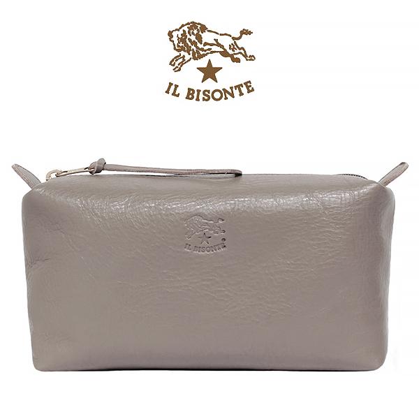 イルビゾンテ コスメポーチ 化粧ポーチ レザー IL BISONTE SCA012 PV0005 G...
