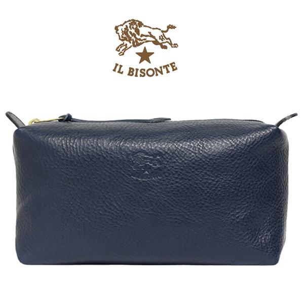 イルビゾンテ コスメポーチ 化粧ポーチ レザー IL BISONTE SCA012 PV0005 B...
