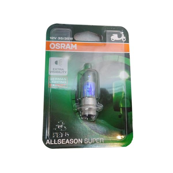 OSRAM ALLSEASON SUPER バイク用ヘットライトイエローバルブ イエローカラー 12...