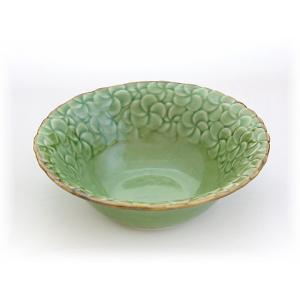 ジェンガラ リーフ型 皿＆湯呑み2個 セット グリーン 深緑 バリ