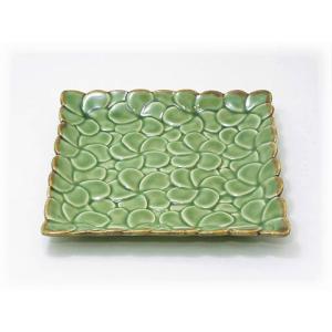 ジェンガラ スクエア フランジパニプレート 中皿 4枚セット