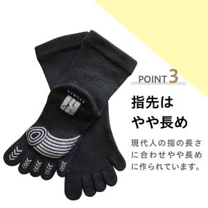 足ブレ軽減 滑り止め付き 5本指ソックス スポ...の詳細画像4