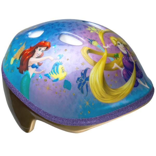 ディズニー プリンセス ゴールド ヘルメット 幼児用 自転車 キッズ キャラクター プロテクター ベ...