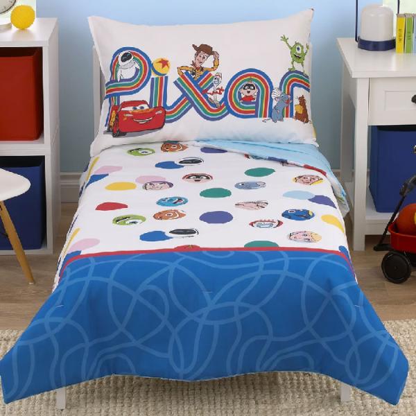 ディズニー ピクサー トイストーリー 子供 寝具 4点 セット 子供用布団 子供用寝具 トドラーベッ...