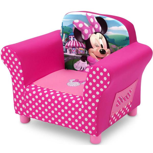 ディズニー ミニーマウス ソファー 子供用 女の子 ピンク ドット 3-6歳 アップホルスタードソフ...