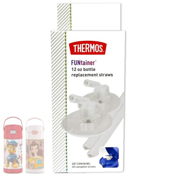 サーモス 替え ストロー クリア ステンレス水筒用 部品 2点セット 正規品 純正 355ml F4...