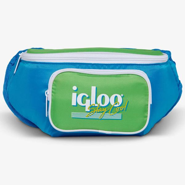 イグルー クーラーバッグ ファニーパック レトロ フィエスタブルー ウエストポーチ ボディバッグ 3...