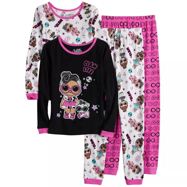 L.O.L. サプライズ！ パジャマ 2着 4点セット 長袖 長ズボン LOL 子供用 キャラクター...