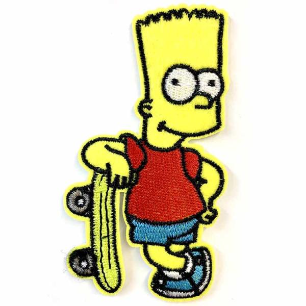 ワッペン シンプソンズ スケート 刺繍 アイロン キャラクター SIMPSONS ワッペン アップリ...