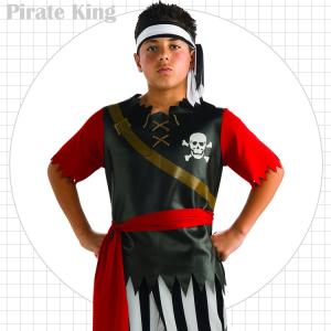 海賊 パイレーツ キング コスチューム 105-150cm 男の子 ハロウィン 仮装 子供 衣装 コスプレ｜paranino2