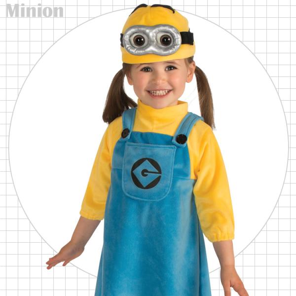 売切価格/ コスプレ キッズ アニメ ミニオン コスチューム 60-105cm 女の子 Rubie'...