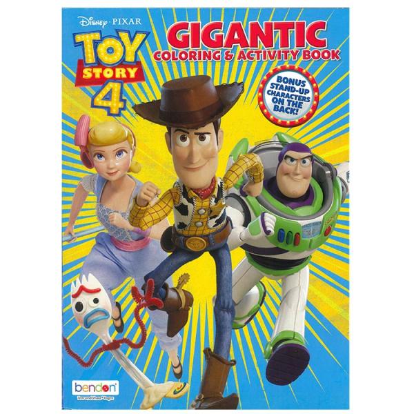 ディズニー トイストーリー 塗り絵 ぬりえ ジャイアント トイストーリー4 迷路 ワードサーチ 英語...