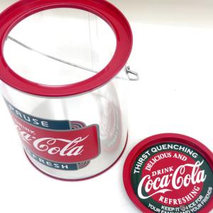 キャニスター 蓋付き コカコーラ 収納 丸形 ...の詳細画像3