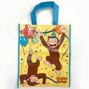 トートバッグ おさるのジョージ パーティグッズ 誕生日 ビニールバッグ ショッピングバッグ キャラクター｜paranino2