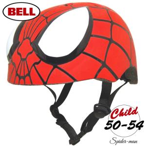 子ども用ヘルメット ディズニー マーベル スパイダーマン レッド キッズサイズ キャラクター 子供用ヘルメット 自転車  BELL