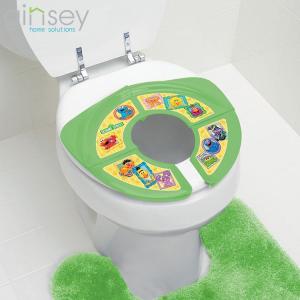 セサミストリート 折りたたみ 便座シート 大人便座が簡単 おまる 子ども トイレトレーニング｜paranino