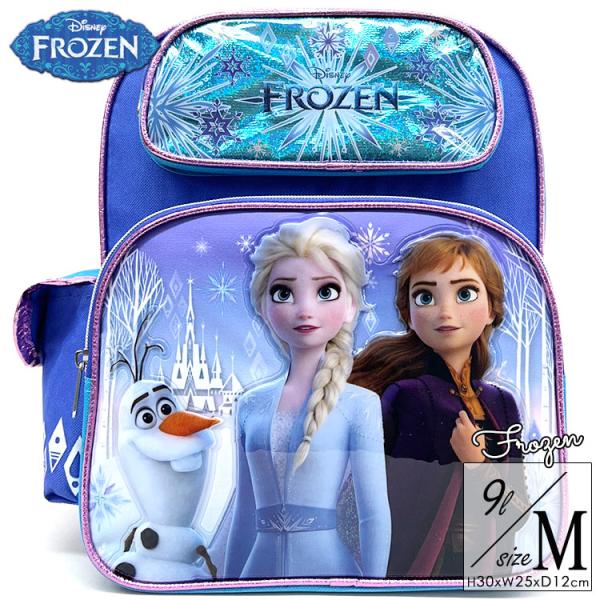 リュックサック ディズニー アナと雪の女王 Mサイズ ブルー 女の子 アナ雪 リュック 子供用 キッ...